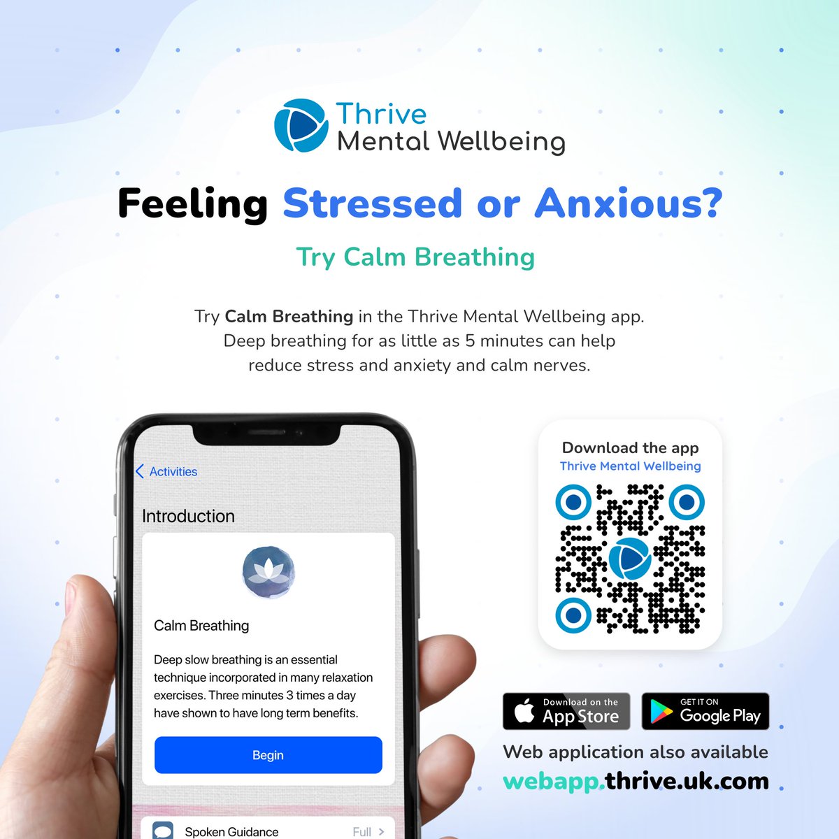 On average, 22% of employees report stress-related ill-health? At PTC we are fortunate to partner with Thrive. Thrive is an NHS-approved Mental Wellbeing App available to all our patients both during their stay and when they leave either Centre. #StressAwarenessMonth