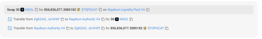 MoodCrypto_'s tweet photo. ⚠️ $TOPGCAT Analysis: TOPGCAT

DEV sniped 86% off spawn. Distributed to many ALT wallets.    

See distribution wallet here: https://t.co/rGs5f7Nhbh

High likelihood of rug, TRADE WITH CAUTION https://t.co/ejFVXGbhjZ