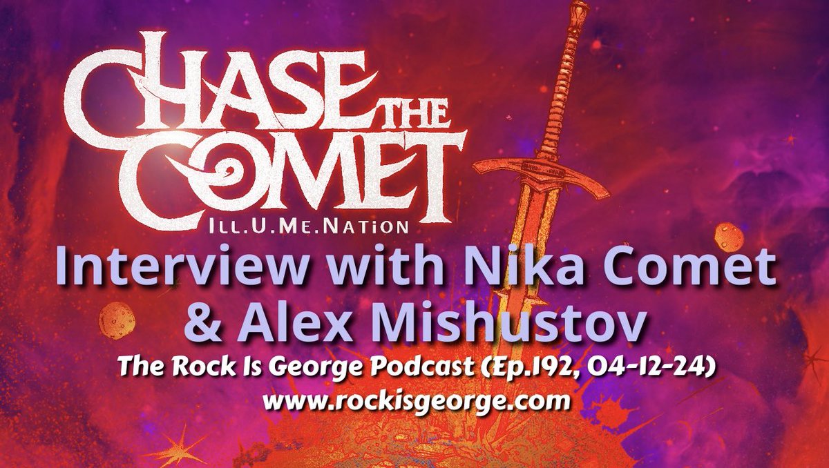 Interview with NIKA COMET and ALEX MISHUSTOV of CHASE THE COMET (Ep.192,... youtu.be/V2bLC-2l_cQ?si… via @YouTube #rockisgeorgepodcast #chasethecomet #nikacomet #alexmishustov #hardrock #heavymetal #metal #alternativemetal #alternativerock #rock #rockmusic #rockband #rockandroll