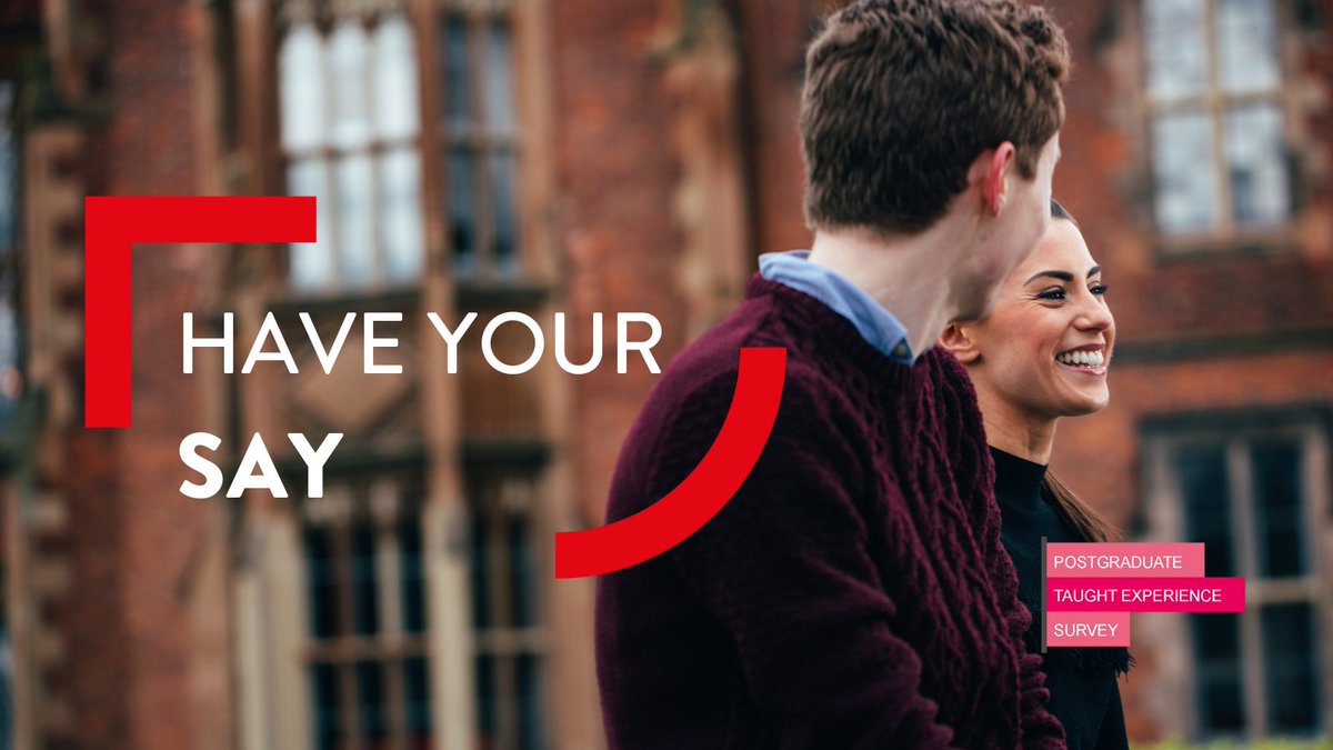 Calling all Masters students 📣

We’re asking you to complete the Postgraduate Taught Experience Survey to help us improve our services.

When you complete, you are entered into a draw to win a £400 voucher of your choice. Complete the survey: ow.ly/LPyq50QyIOZ