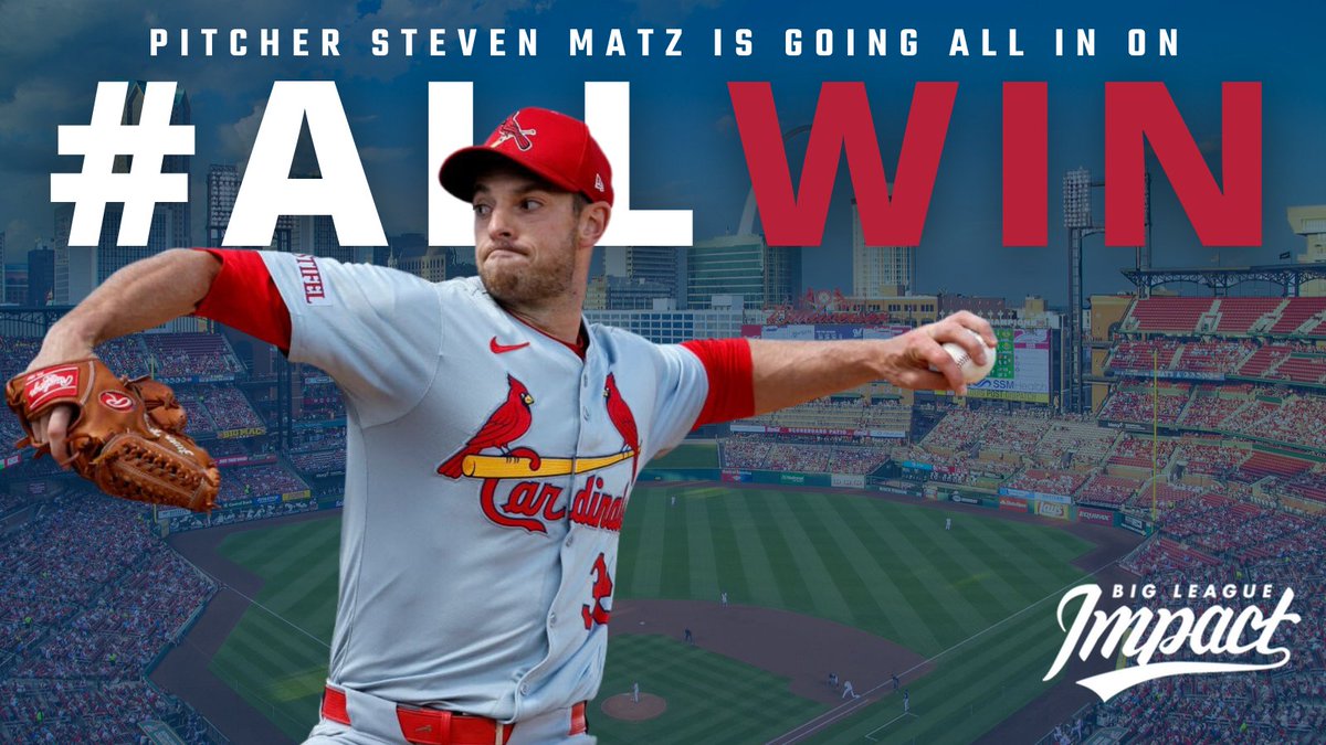 Go ALL IN on #givingback with pitcher Steven Matz! With every #STLCards win this season, he'll donate to @BackStoppers, which provides support to families of fallen first responders. Learn more & find out how #STL fans can get involved at bigleagueimpact.org/allwinstlouis.