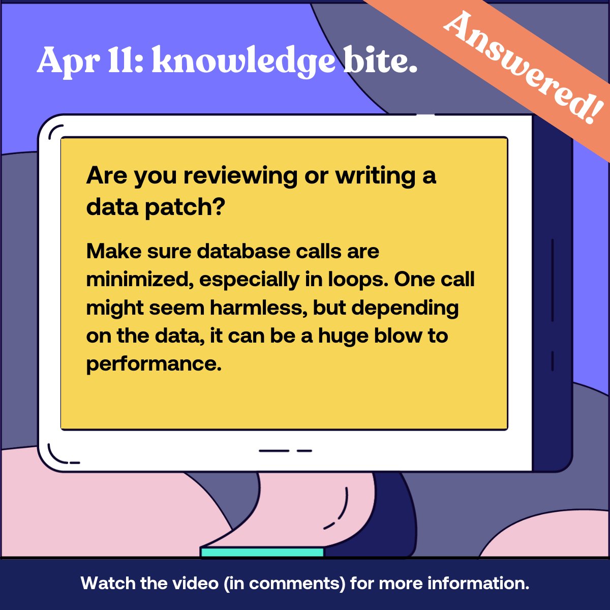 Are you reviewing or writing a data patch?
ℹ Watch the explanation video to learn more (Link in comments).
#swiftotter #magento #magento2 #magentodeveloper #adobecommerce #weeklypracticequestion