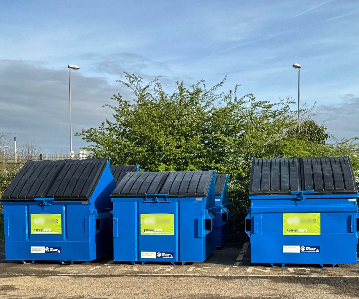 Blue bins, blue sky ☀️ ready for delivery 🚚 

#ukcm #factory #onsiterefurbishment #mobilerefurbishment #binsbinsbins #friday #fridayvibes #bluesky #iegroup #binrefurbishment #recycling #reuse #blueskys