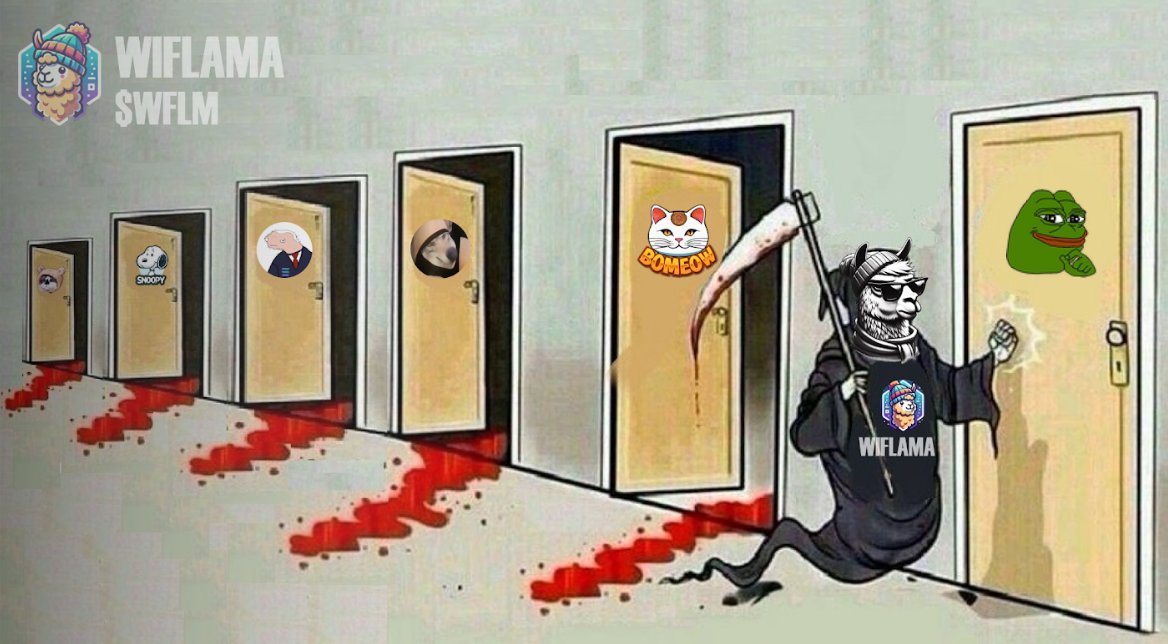 🎯 Target acquired: Wiflama is on the hunt, taking down the competition one by one. Who's next? 🚪🦙 

#Wiflama #MemeCoinMania #CryptoHunt #crypto #memecoin #halving