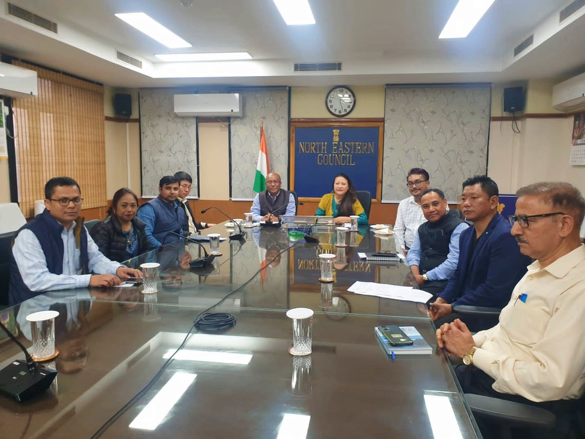 Economic Adviser, NEC Smt. Sherry Lalthangzo chaired a meeting with the Secretary and Additional Secretary, Planning (P&C) Department, Govt. of Tripura, at NEC Secretariat, Shillong, today. The meeting was held at the NEC Secretariat in Shillong and was attended by key officers…
