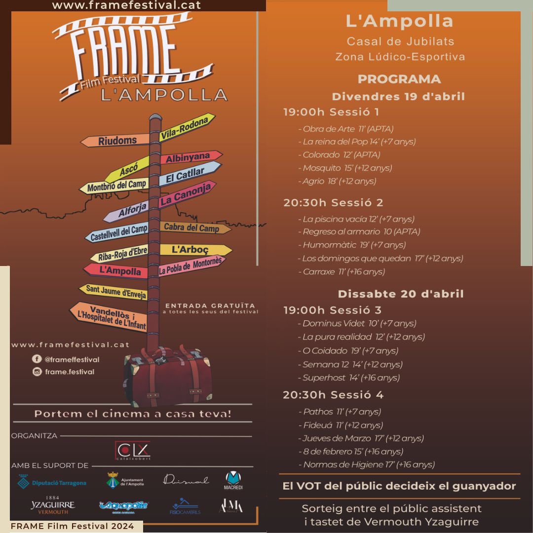 SUPERHOST seleccionat al #FrameFilmFest de l'Ampolla. Dissabte 20 d'Abril en la sessió de les 19 framefestival.cat/ca/lampolla/