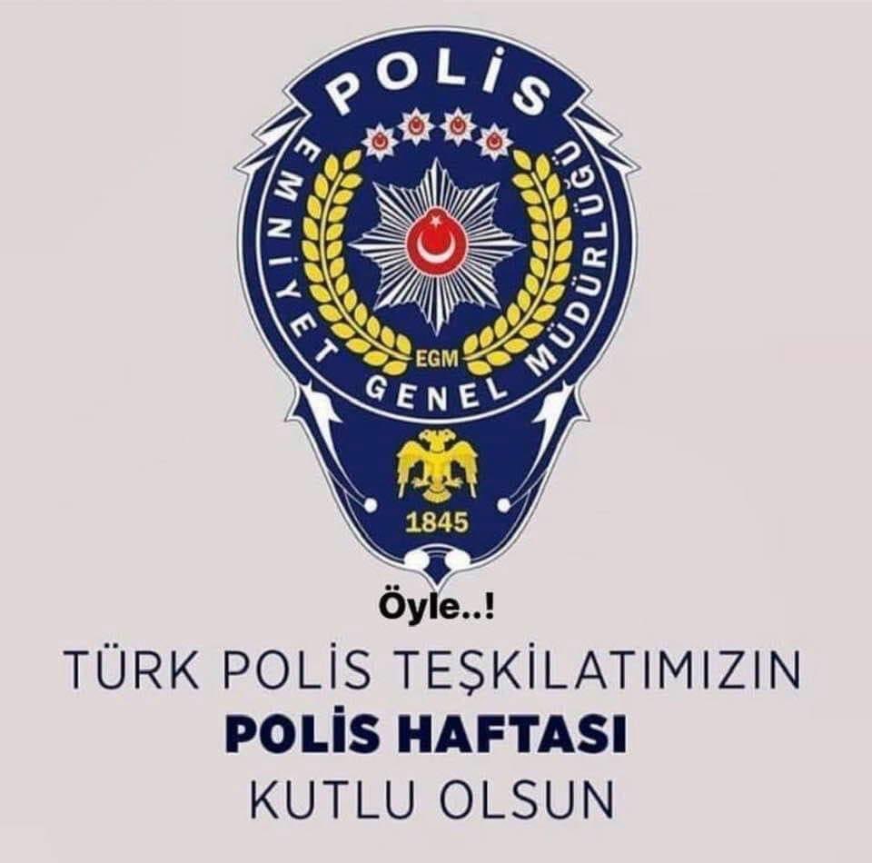 Barış ve refahın bekçisi, toplum huzurunun güvencesi polislerimiz. Bizler için gösterdiğiniz cesarete, sabra ve fedakarlığa millet olarak hayranız. Ne kadar teşekkür etsek, minnet duysak azdır sizlere.

Türk Polis Teşkilatı 179 yaşında...

#PolisHaftası
