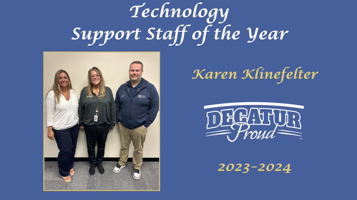 MSDDecaturHR (@msddecaturhr) on Twitter photo Congratulations to our Technology Support Staff of the Year Karen Klinefelter. Thank you for all that you do! We are #decaturproud of you!
<a href="/Steph_Hofer/">Dr. Stephanie Hofer</a>
<a href="/MSDDecatur/">MSD Decatur</a> Congratulations to our Technology Support Staff of the Year Karen Klinefelter. Thank you for all that you do! We are #decaturproud of you!
<a href="/Steph_Hofer/">Dr. Stephanie Hofer</a>
<a href="/MSDDecatur/">MSD Decatur</a>