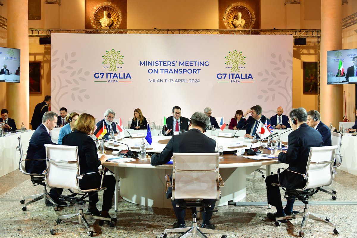 Pictures and videos of #G7 Ministers’ meeting on Transport are available on the #G7Italy website g7italy.it/en/foto-video/…