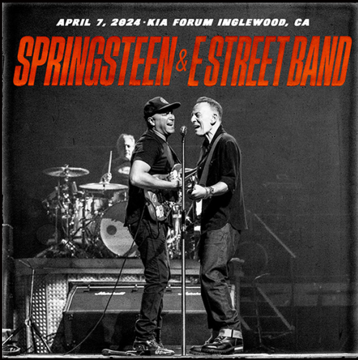 Nice cover photo for the April 7, 2024 show. Bruce & Tom Morello.