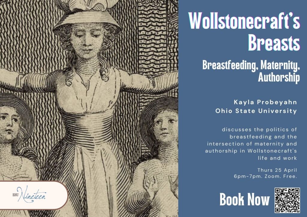 Thanks to all our PGRs for your thoughtful & pithy papers yesterday, & for your thoughts on how your work speaks to broader issues for the humanities & society! Join us for our next event on 25 Apr when Kayla Probeyahn discusses 'Wollstonecraft's Breasts: Maternity & Authorship'