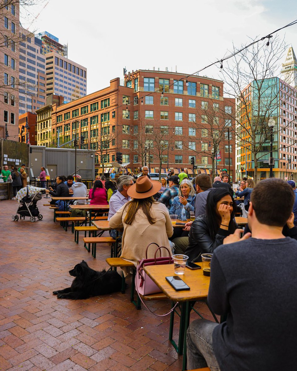 It's that time of year again - @trilliumbrewing's Trillium Garden on The Greenway is opening for its eighth season! Starting this Tuesday, April 16, stop by and enjoy one of the 15 craft beers on tap. Food trucks will also operate by the Garden.