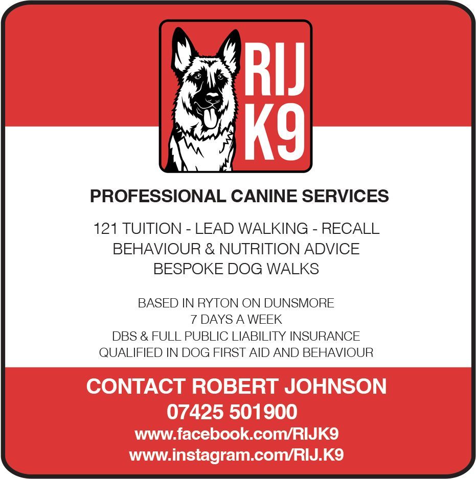 Do you need some expert tuition to help with your dog? Or do you need help with their training, diet or behaviour? Then give Rob at RIJ K9 a call on 07425 501900 or read more here: buff.ly/3tQs0hi #dogwalker #dogbehaviour #dogtraining #coventry #warwickshire