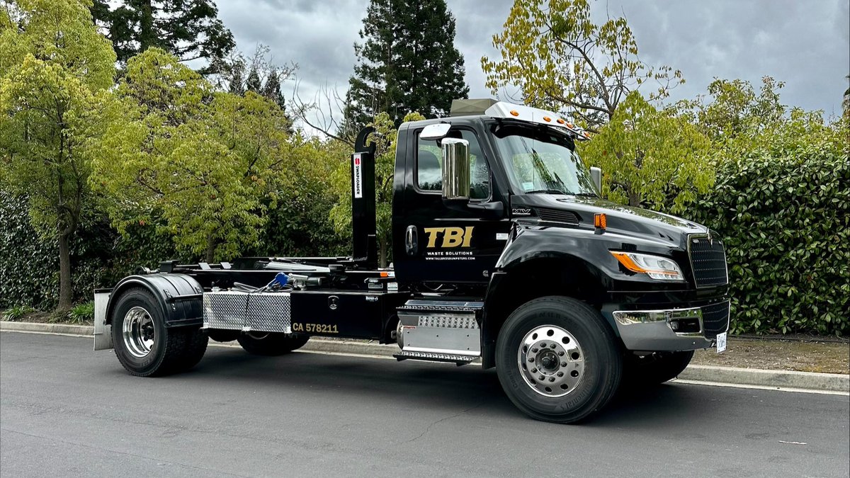 Say hello to the latest powerhouse in the Tall Brothers Inc. fleet! Armed with versatility and style, this shiny black MV International truck is ready to haul equipment, demo boxes, or transform into a flatbed. What would you use it for? 
#petersontrucks #internationaltrucks