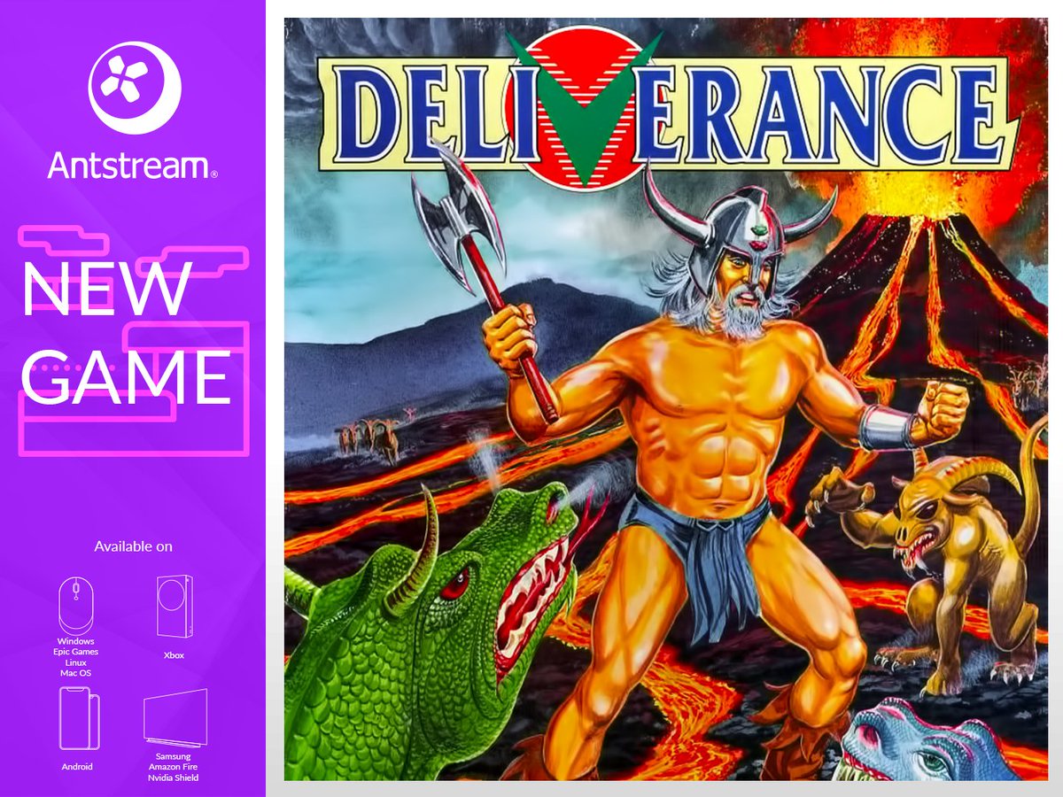 🛡️ If you like action platformers check out Deliverance on Antstream! ⚔️ Fight your way through heaven and hell with this action packed sequel to Stormlord on the Amstrad (Pssst... We also have the Amiga and C64 versions available too).