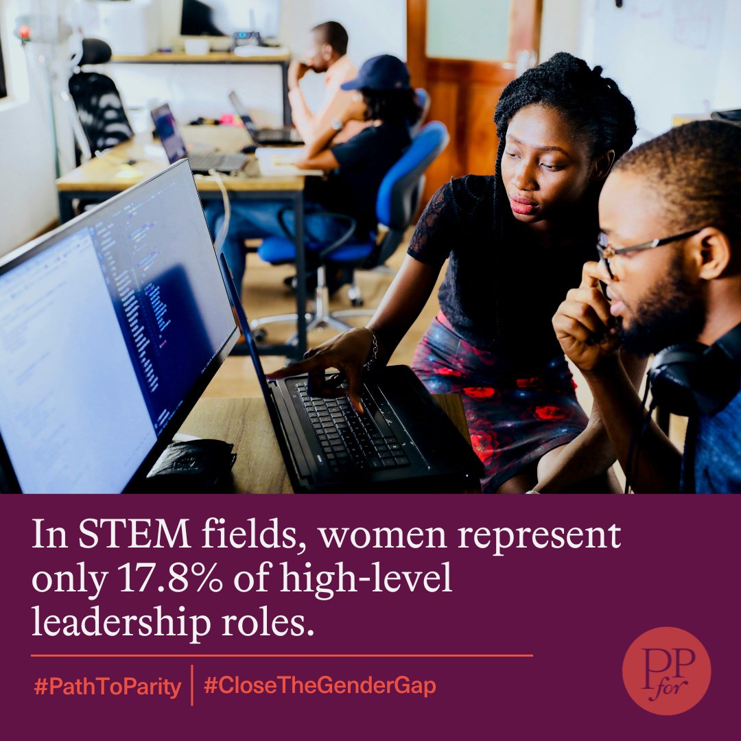 In STEM fields, women make up nearly 1 in 3 entry-level roles, but this drops to just 1 in 5 for VP positions and 1 in 8 for C-suite roles. That’s according to the 2023 UN Global Gender Gap Report. Let's break barriers and empower more women in STEM! #WomenInSTEM #DiversityInTech