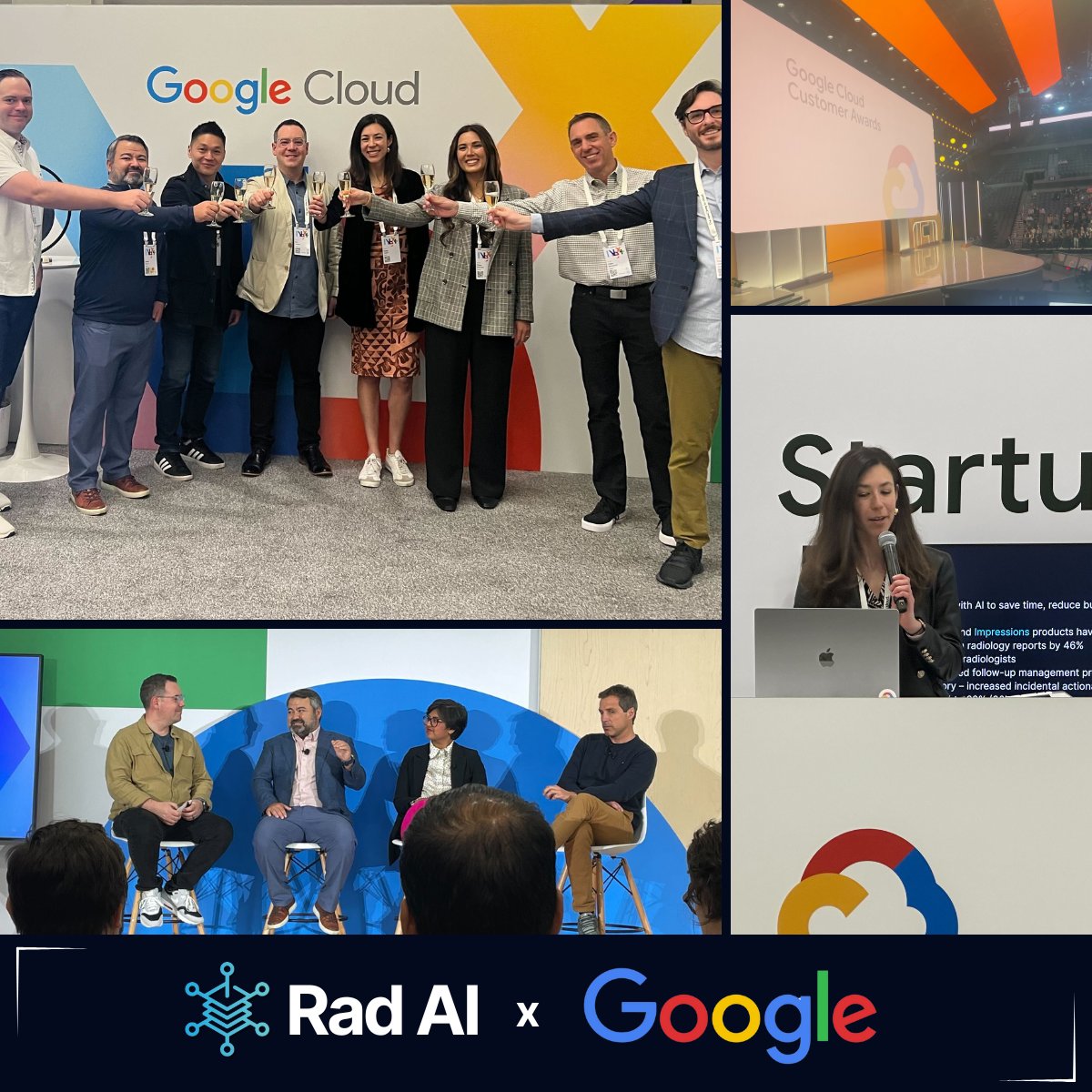 Feeling like we’re on cloud nine ☁️ here at @radai, with many of us just returning home from @googlecloud Next ‘24! Our most heartfelt thank you to @Google for celebrating with us and being our partner in this journey in transformative tech 🎉 #GoogleCloud #GoogleCloudNext
