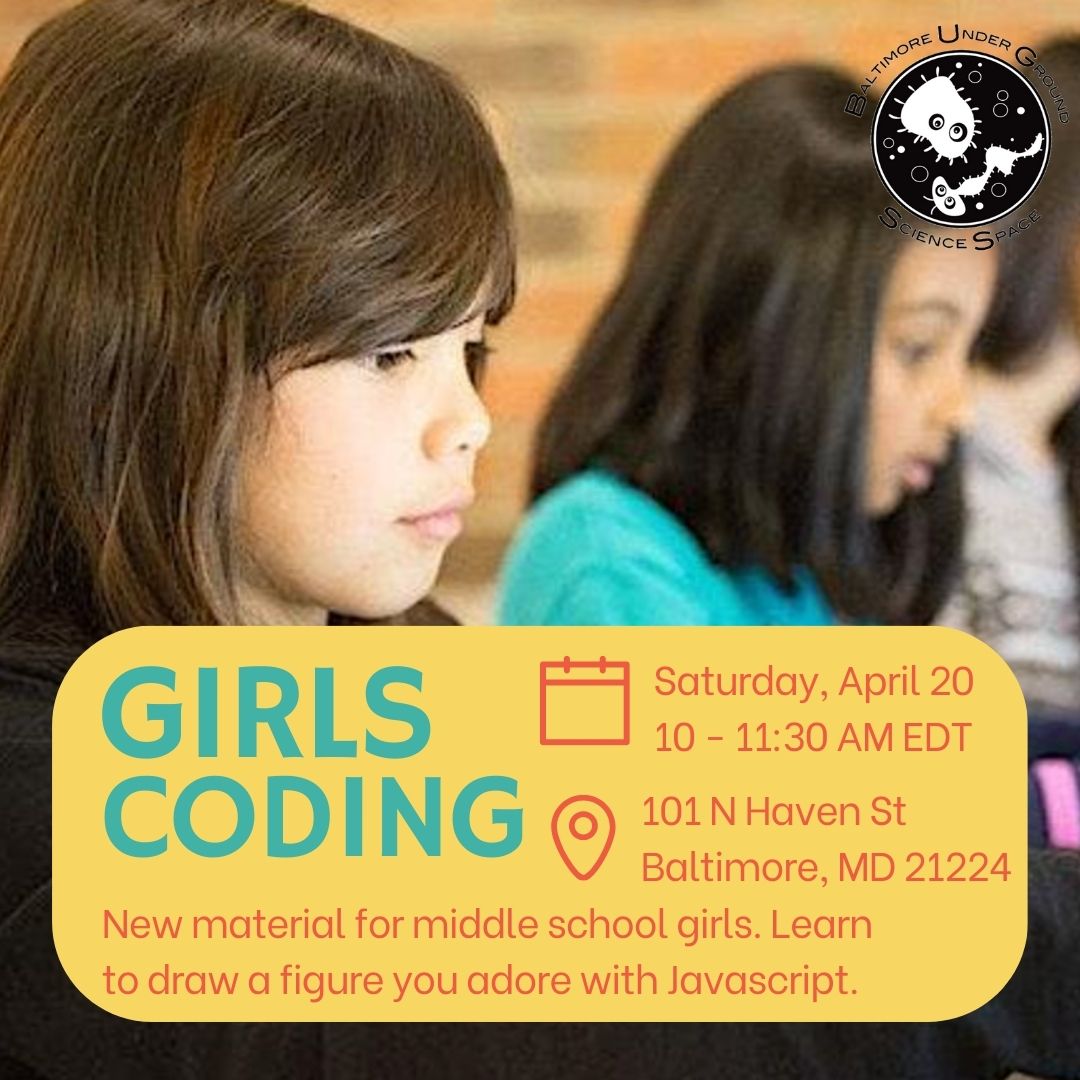 Calling all middle school girls, join us for a day of coding! We will be able to provide some laptops for students who need to borrow one. Sign up here: tinyurl.com/2956h7ws 👩‍💻 #WomeninSTEM #science #Careers #ComputerScience #Education #GirlsCodingClub #Coding