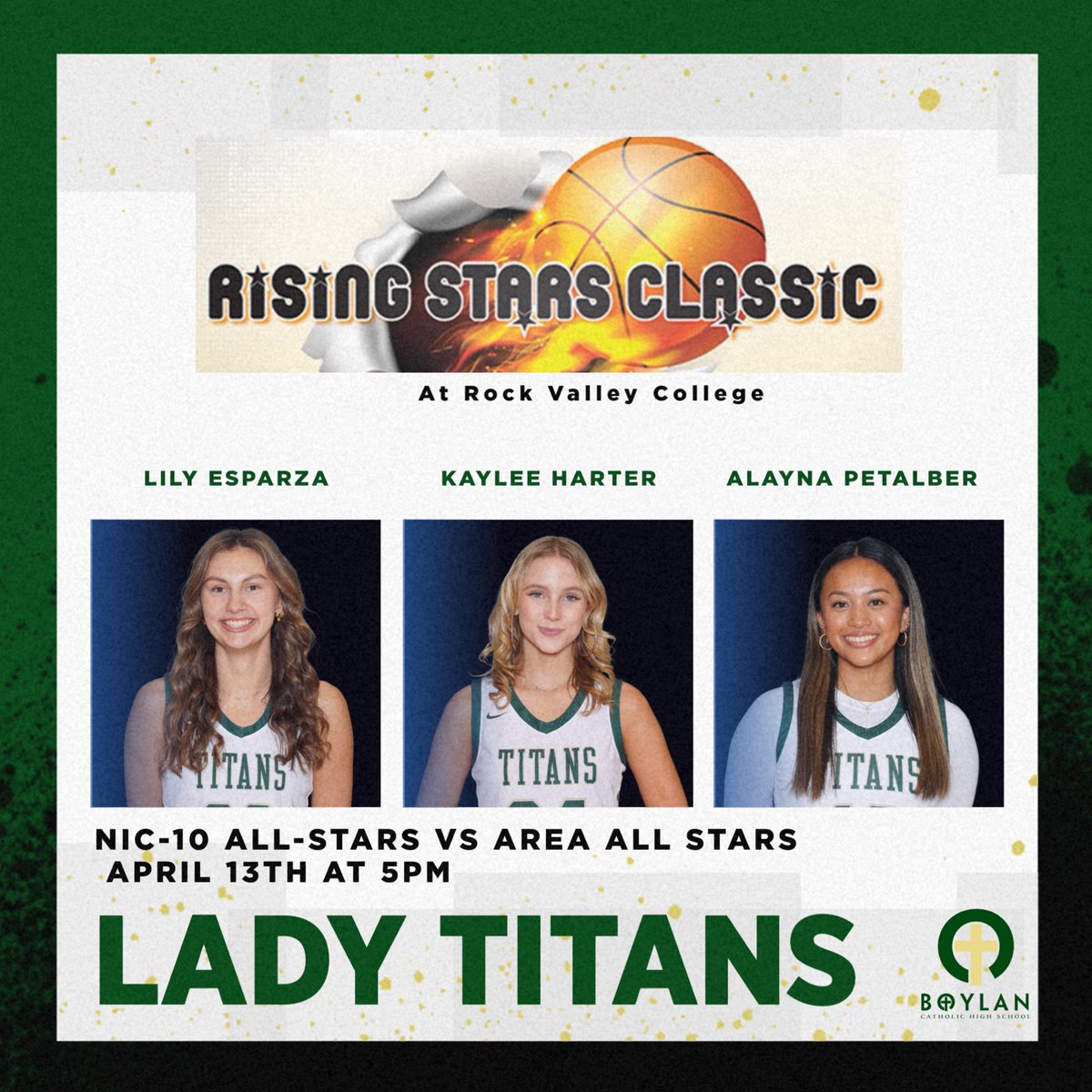 Come out to Rock Valley College Saturday, and cheer on Lily, Kaylee, and Alayna as they compete in the Rising Stars Classic. Game is at 5pm.