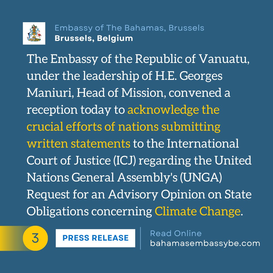 Global Nations Contribute Written Statements to ICJ on Climate Change

Read full article (link in bio): wp.me/pd8W0l-WV

#ICJ #ClimateChange #UNGA #WrittenStatements #InternationalLaw #AdvisoryOpinion #GlobalResponsibility #EnvironmentalProtection #ClimateAction