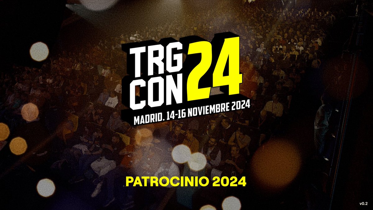 Pues ya estaría. 

Ahora, a enviárselo a todos los patrocinadores históricos de la <a href="/tarugoconf/">TRGCON</a> y ver si —un año más— esta locura sigue siendo viable.