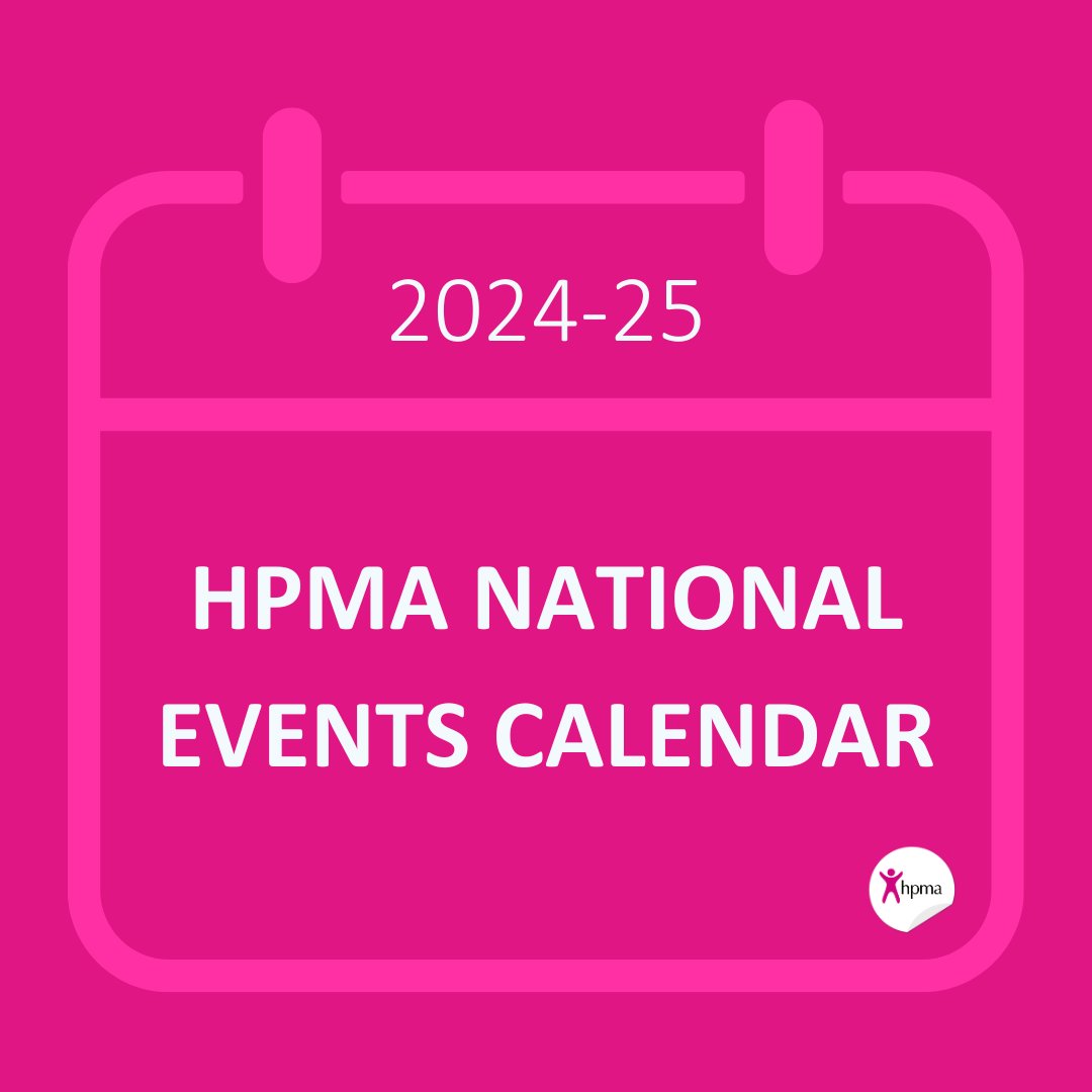 Happy Friday! Did you know you can now find details of all our planned national events for the next 12 months in our interactive events calendar? Browse via the link below and let us know which events you have your eye on! hpma.org.uk/hpma-events-ca…