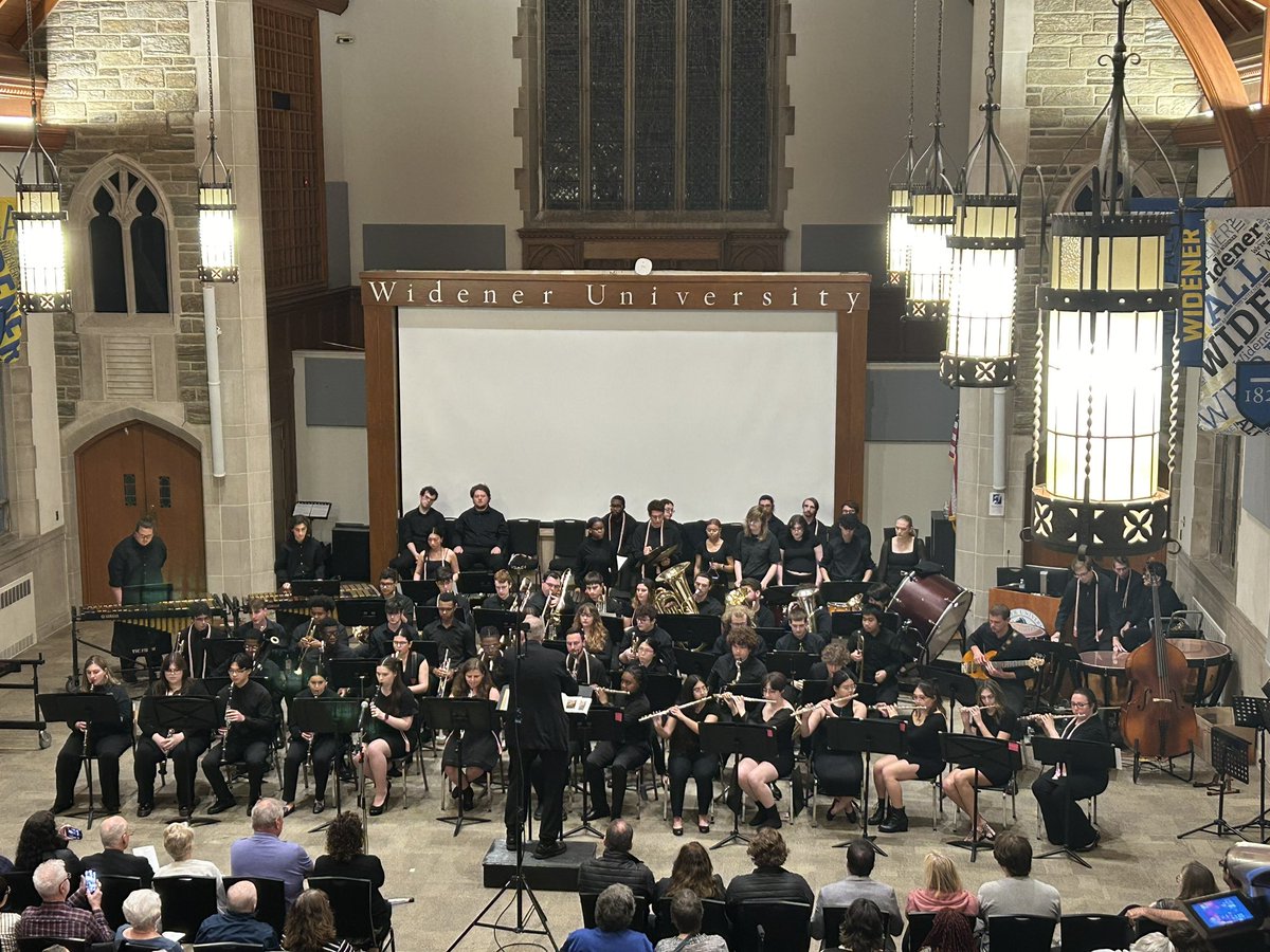 Congrats to the #WidenerBand for a fantastic concert last night! As always, thank you to @WidenerUniv for your support!!!