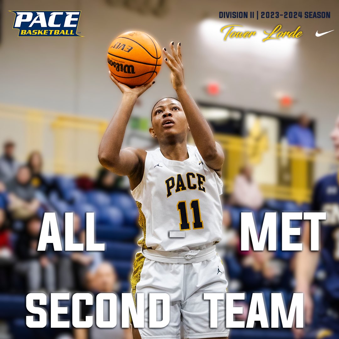 PaceWBB's tweet photo. Congratulations to Tower Lorde on making All-Met 2nd Team❕ 

Lorde finished the season leading the setters in scoring. She avg 11.4 ppg while shooting 49.5% from the floor &amp; grabbing 7.3 rpg. 

Way to represent Tower, we are so proud of you 👏 
#pacewbb #gosetters #allmet https://t.co/40FLwFLq0X