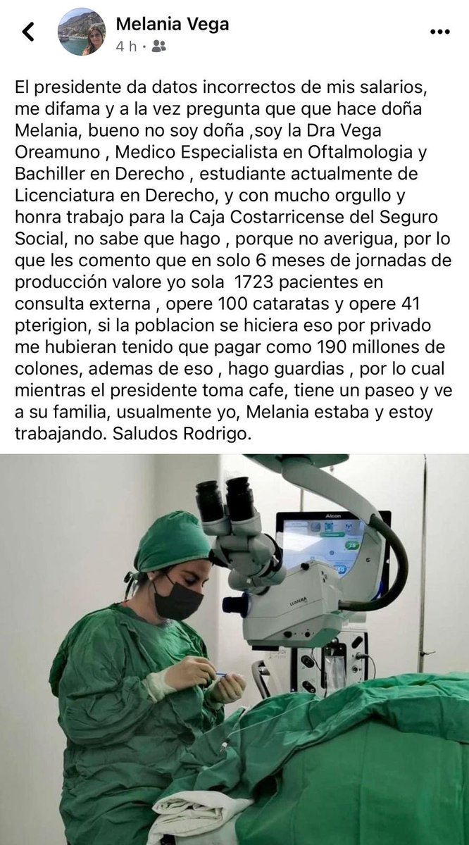 La “pijama” nos la ponemos para trabajar, y hacemos “pijamadas quirúrgicas”.  Gracias a la colega por aclararle al Sr. Presidente lo que hace.