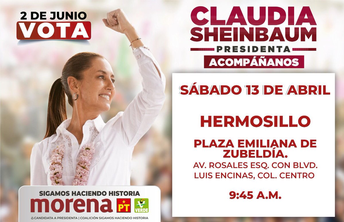 ¡Bienvenida a su casa Dra. @Claudiashein ! 
.
.
#ClaudiaPresidenta 
#SonoraconClaudia