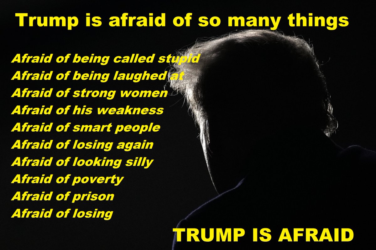 Trump is a frightened old man...