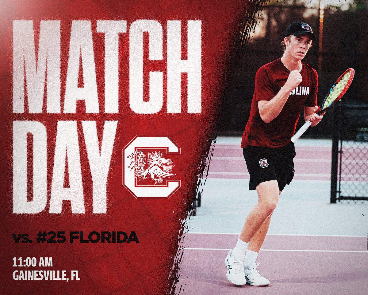 In Gainesville to take on the Gators 🤙 🆚 #25 Florida ⏰ 11am 📍 Gainesville, Florida 🏟️ Alfred A. Ring Tennis Complex 📊&🎥 bit.ly/3C5DCvH 📺 bit.ly/3JeE40f (@CrackedRacquets)