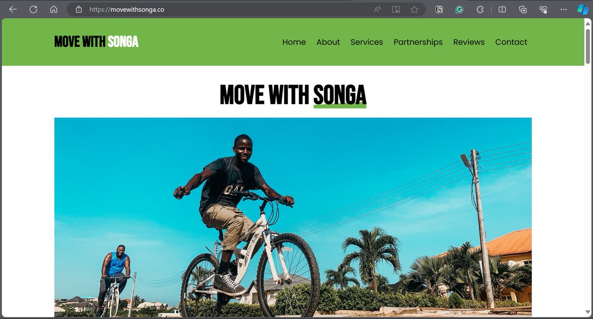 🚀 Exciting news! 🚀

We're thrilled to announce that our website is now live! 🌐 Visit movewithsonga.co to learn more about our innovative solution and join our waitlist today! 🚲 Don't miss out on being part of the future of micro-mobility. #MoveWithSonga #WebsiteLaunch