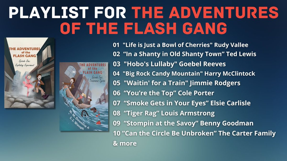 Authors Sandra Waugh and Melanie Murray Downing shared the #playlist for their middle-grade trilogy The Adventures of the Flash Gang. bigindiebooks.com/2024/04/11/pla… #bigindiebooks #bookstagram #booktok #booktwitter #smallpress #indiebooks #booknerds #bibliophiles #mustread