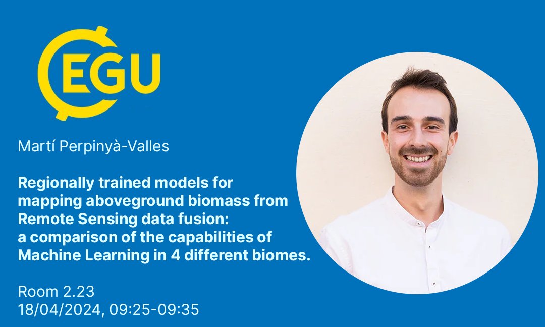 🧑‍🎓 We're excited for #EGU24 next week!

Join our scientists David Civantos, Robert Carles-Marqueño, and @martiperpe96 as they share insights on #drought prediction, #SoilMoisture, and #biomass.

@EuroGeosciences @EGU_Climate