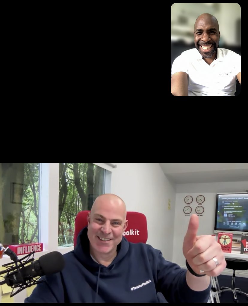 Always great to catchup with Ross @TeacherToolkit @RossMcGill 
Looking at unique ways to impact education.

We’ve known each for 15 years, when we both had hair🤣

What topic(s) would you like to see us do an event on? 

#SchoolLeadership