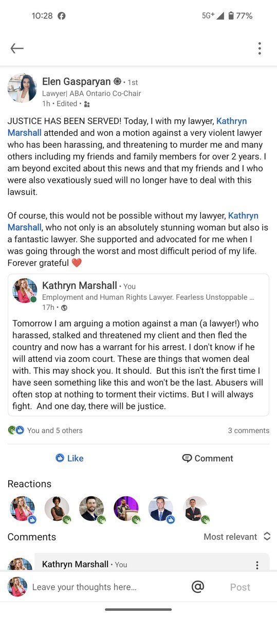 We won! These are the kinds of things that make my job worth the daily battles. Helping people especially women defeat their abusers. It means I am often subjected to abuse and stalking and also become a target of crazy and unhinged men, but I don't let it deter me.