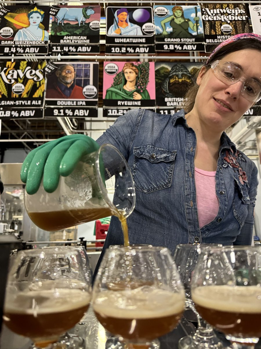 Looking forward to trying @GiantJonesBeer first foray into lagers.  Koźlak, a Polish Bock is expected to be ready soon, followed by a Maibock.  Brewmaster Jessica Jones offered a sneak preview of the bock recently.  Pick up the April Isthmus to read about it & more #WIBeer news.