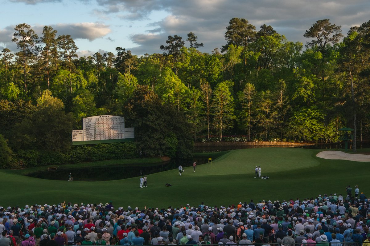 This photo of Tiger at Amen Corner from @riehl_darren is just epic