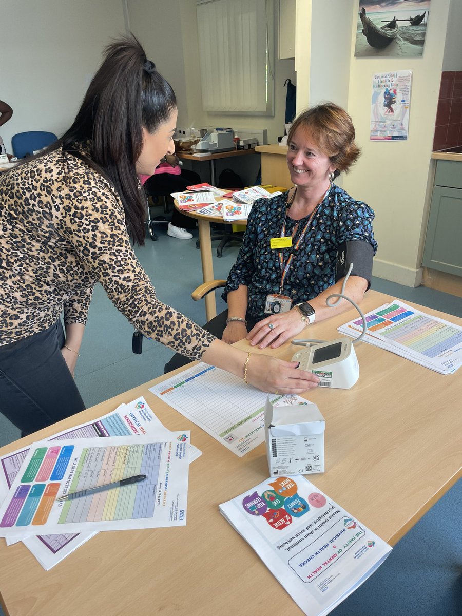@BEHMHTNHS Enfield
Division Health &amp; Wellbeing day. Assessment, education and fun. Supporting staff to improve their wellbeing. #Wellbeing <a href="/dredbeveridge/">Ed Beveridge</a> <a href="/PhilJackson2/">Horrorcurry⚒🎄🦅</a> <a href="/QuidleySharon/">Sharon Quidley</a> <a href="/MUTALECHIS42508/">MUTALE CHISANGA</a> <a href="/BhoobunRuna/">Runa. Bhoobun</a> @mackawack <a href="/ChipoSam/">chipo sam</a>
