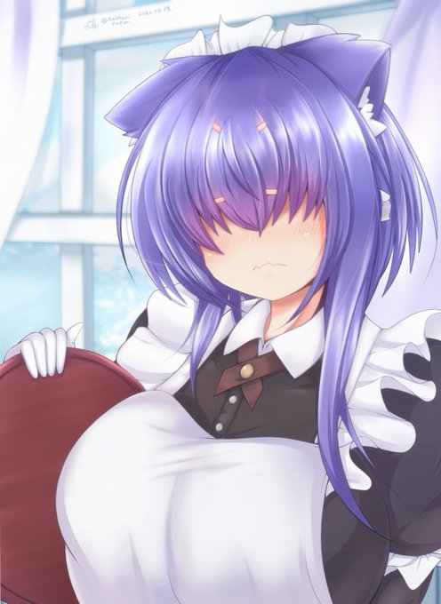 みんなもうちのこにメイド服を着せるのじゃ。
#これを見た人はメイドをTLに放流しよう 