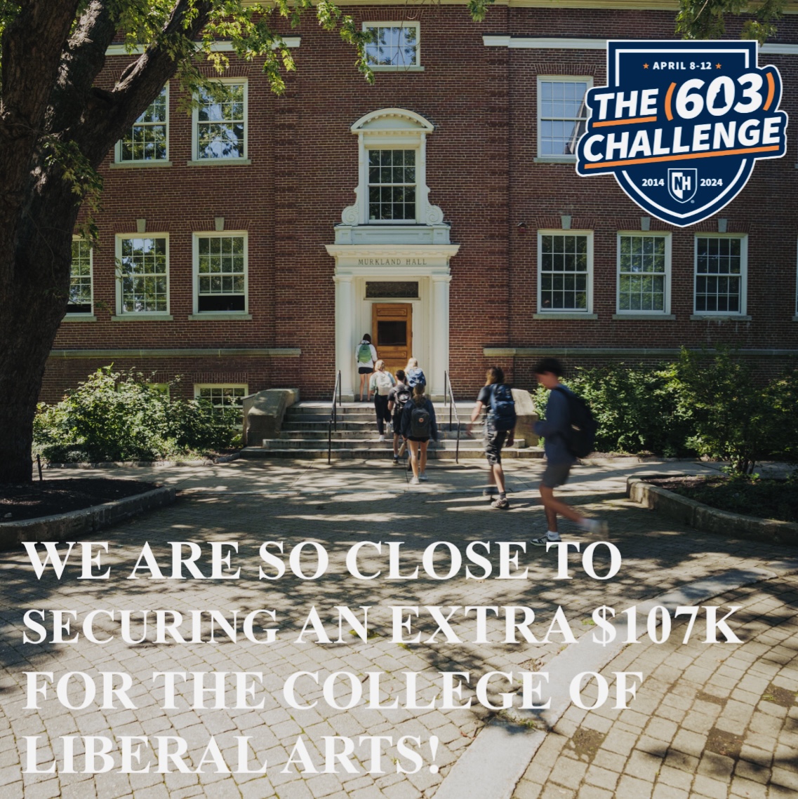 unh.me/3PWcLvp Every donor, every dollar counts in a big way! We are so close to reaching our donor goal of 700 donors to the College of Liberal Arts, which will unlock an additional $107K for the Dean's Fund and support exciting initiatives across our 17 departments!