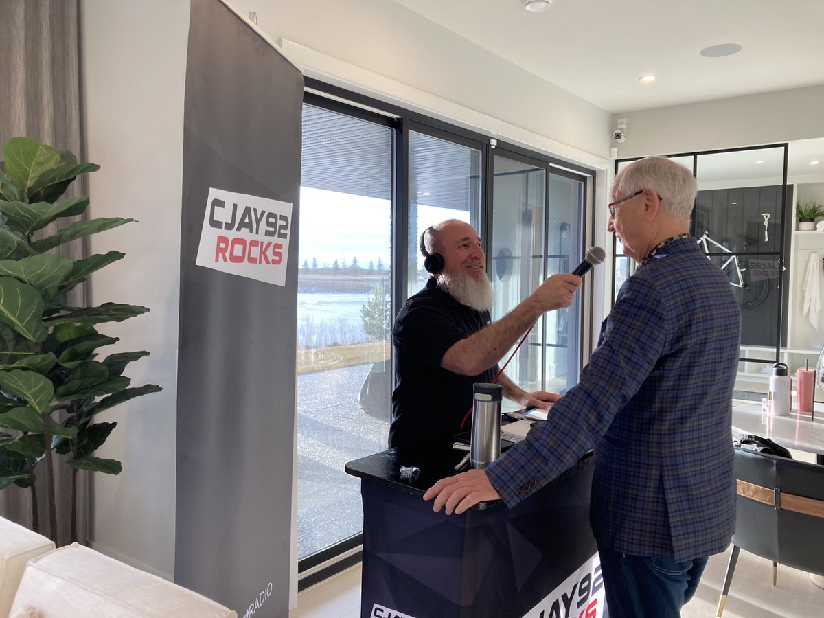 At the BEAUTIFUL grand prize showhome with @CJAY92 @Country105_FM @GlobalCalgary for the Early Bird prize deadline TONIGHT, MIDNIGHT! The Foothills Hospital Home Lottery is now 95% SOLD! Be sure to get your tickets before they sell out! 🔗: foothillshospitalhomelottery.com