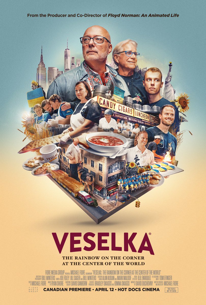 See @VeselkaMovie April 12-22 in #toronto at the Hot Docs Cinema! On 4/14 filmmaker Michael Fiore and “cast” will do a Q&A, along with a live performance of the song “On the Corner at the Center of the World” by @ThisIsClamp and @JHeisholt Tix: hotdocs.ca/whats-on/films…