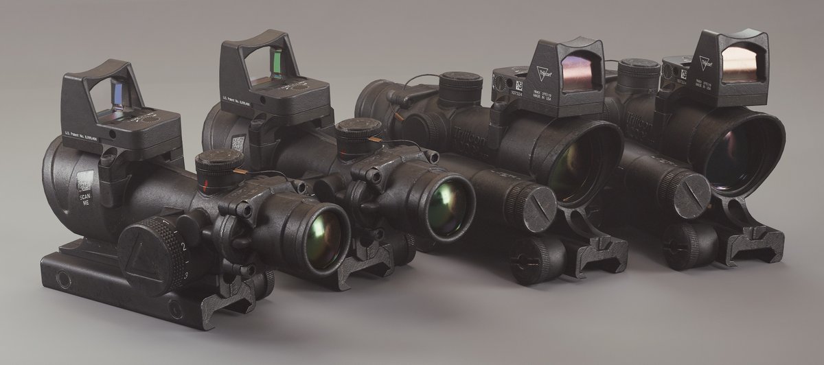 🎨 Toolbag Artist Highlight - Trijicon ACOG 4x32 by Carlos Morales Find more of Carlos’ work on Artstation: artstation.com/rushmorales 👉 Tag your art with #madewithMarmoset for a chance to be featured. Bake, texture, and render your art in Toolbag: marmoset.co