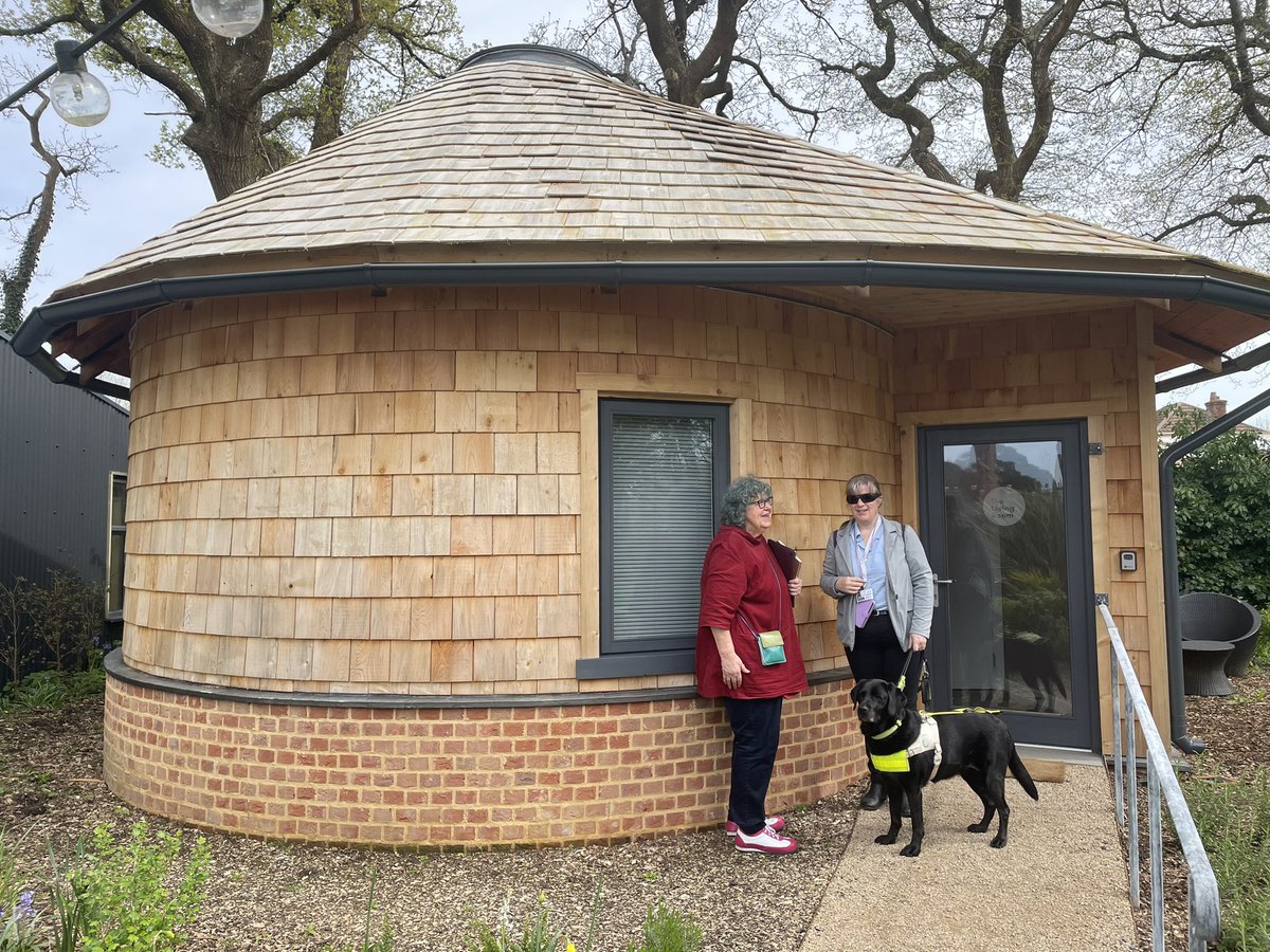 Open_Sight's tweet photo. Zoe & her 🦮 were invited along to @spudworks_ in #Sway today, to tour their new ‘well being’ lounge, studying stitch work in the Gallery by touch & meeting Bridget from Art Angels #VisuallyImpaired #ArtAngels #OpenSight #Art #Spudworks #NewForest https://t.co/rjVrY4GGsT