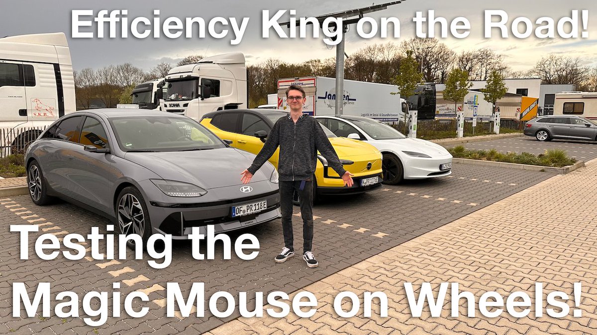 New video online now! I drove the Hyundai IONIQ6 for the first time and was able to see how efficient the Magic Mouse on wheels really is on a mixed tour over countryroads, the Autobahn and through villages.

Thanks @Techmaster1409 for letting me test it!

youtu.be/sH_CrwDkh_k