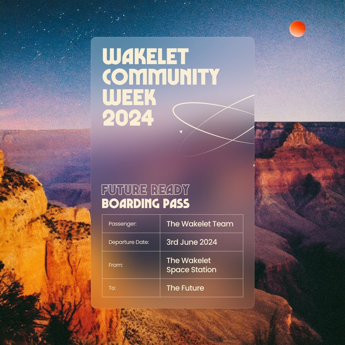 We've got ours - have you got yours?!🚀✨ Don't forget to show off your #WakeletCommunityWeek2024 Boarding Pass! Keep an eye on your email to download and share! Don't have yours yet? Register here: 👉community.wakelet.com/cw24