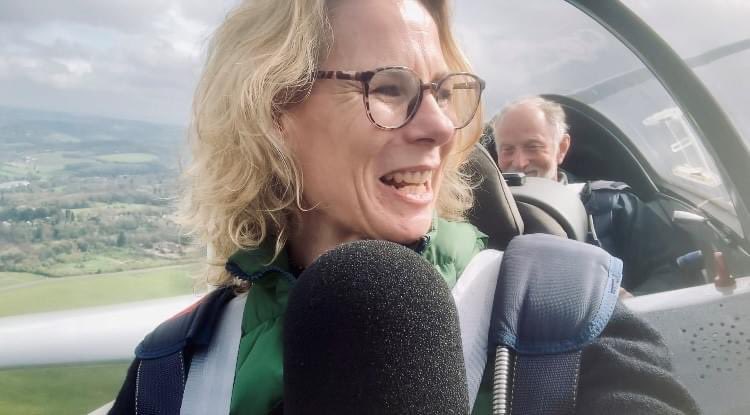 You want me to get in this?!!! Swapping the studio for the cockpit and a bird’s eye view of Surrey. Hear how I got on and how you can try it too next month on @BBCSurrey #BBCSounds for #SurreyDay. @VisitSurrey