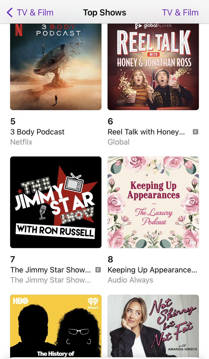 Number 8 in the UK this week chums! Thanks as always for your continued support. Next Wednesday’s episode is the funniest we’ve ever done so spread the word and let’s try for the top 5 next week!#keepingupappearances #hyacinthbucket #podcast